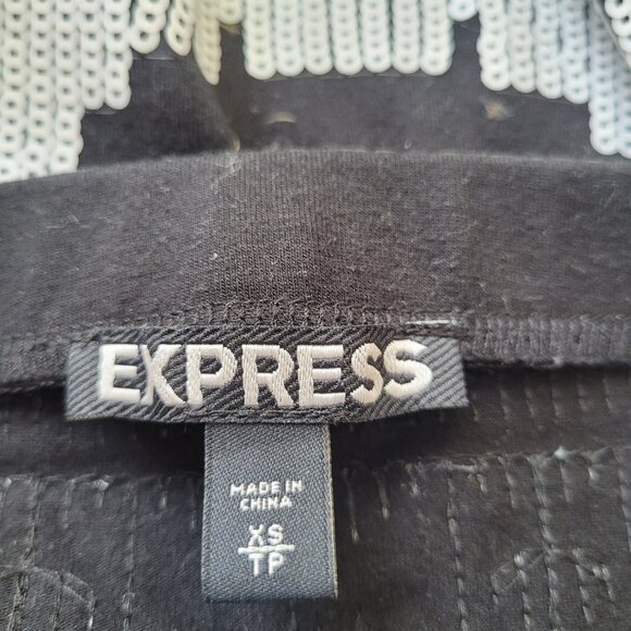 Express Sequined Mini Skirt Size XS - Picture 7 of 8